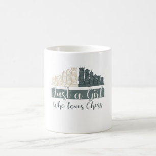 Caneca De Café Só Uma Garota Que Adora Xadrez