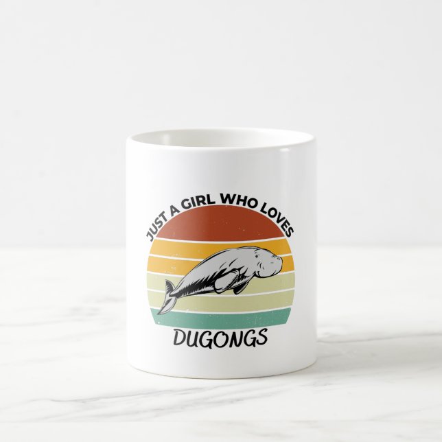 Caneca De Café Só uma garota que ama dugongs (Centro)