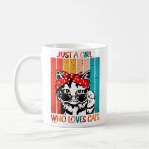 Caneca De Café SÓ UMA GAROTA QUE AMA GATO Gato engraçado