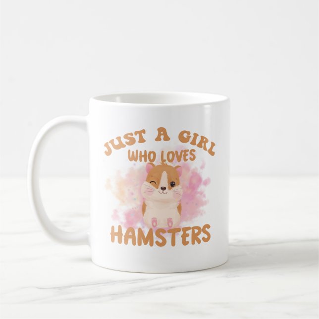 Caneca De Café Só uma garota que ama hamsters (Esquerda)
