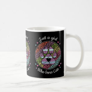 Caneca De Café Só uma garota que ama Mães de gatos