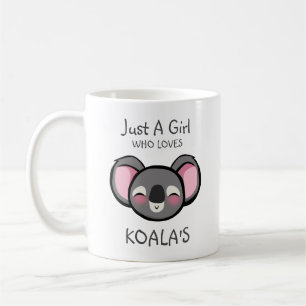 Caneca De Café Só uma garota que ama o Koala