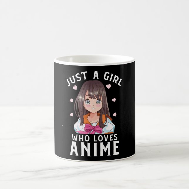 Caneca De Café Só Uma Garota Que Ama O Presente Japonês De Manga  (Centro)