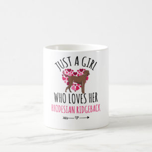 Caneca De Café Só Uma Garota Que Ama O Ridgeback Rhodesiano