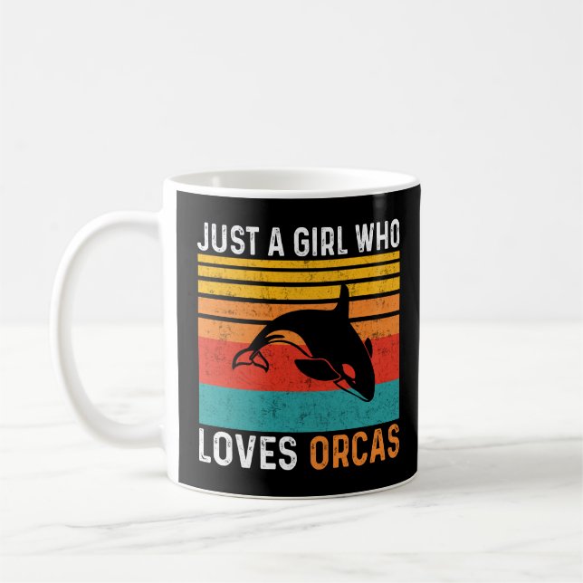 Caneca De Café Só uma garota que ama Orcas 2024 (Esquerda)