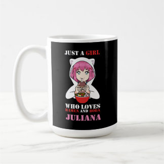 Caneca De Café Só uma garota que ama Ramen e Boba