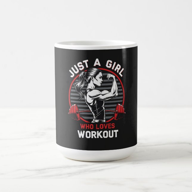 Caneca De Café Só uma garota que ama uma camisa de ginástica prof (Centro)