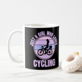 Caneca De Café Só uma garota que ama uma moça de bicicleta