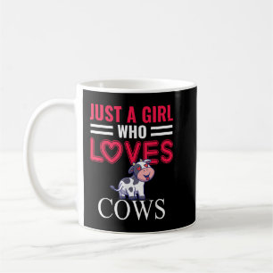 Caneca De Café Só Uma Garota Que Ama Vacas Cute Strawberry Cow