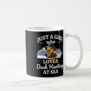 Caneca De Café Só Uma Menina Que Adora Caça De Pato Em Cruzeiro M