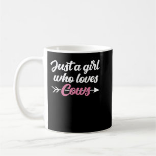 Caneca De Café Só Uma Menina Que Adora Vacas Farmer Butcher Diver
