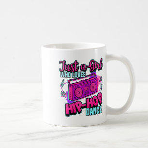 Caneca De Café Só Uma Menina Que Ama A Dança De salto De Anca, Da