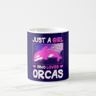 Caneca De Café Só Uma Menina Que Ama O Orcas - Órca Bonita