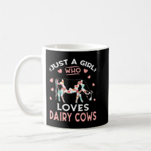 Caneca De Café Só Uma Menina Que Ama Vacas Leiteiras Engraçadas D