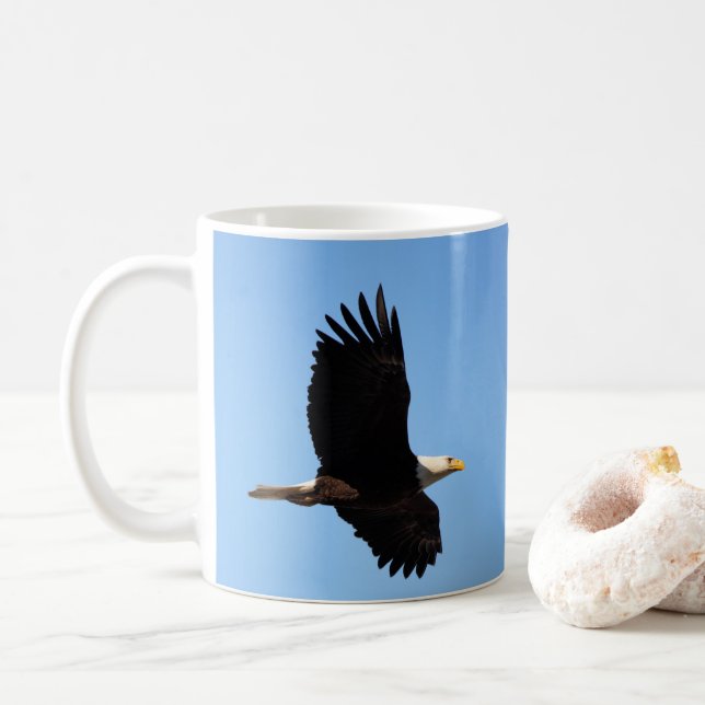 Caneca De Café Soar da águia-calda (Com Donut)