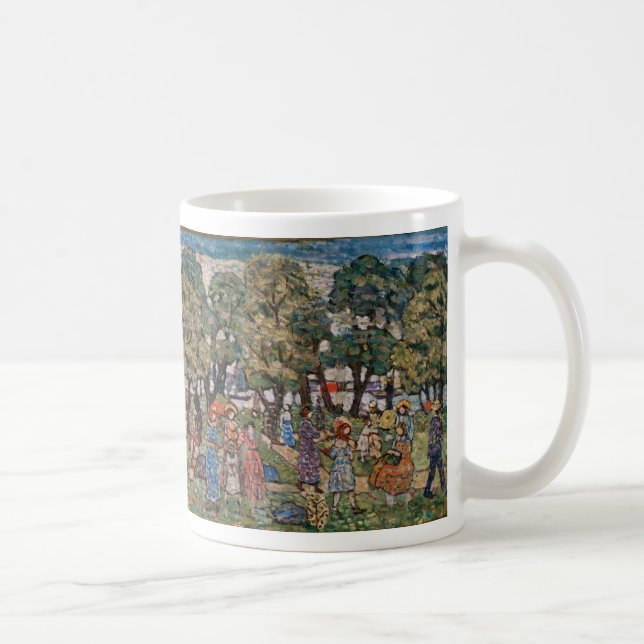 Caneca De Café Sob as Árvores de Maurice Prendergast, Belas Artes (Direita)