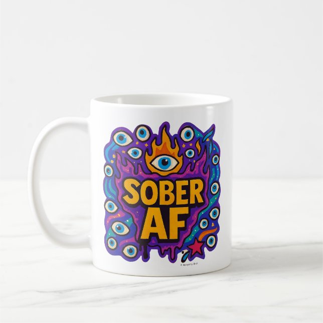 Caneca De Café Sober AF -  (Esquerda)