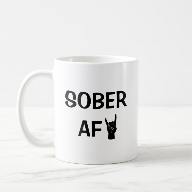 Caneca De Café Sober AF (Esquerda)