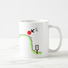 Caneca De Café Sobre o monte - humor do aniversário