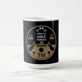 Caneca De Café Sobre o Morro do Golfer de Aniversário