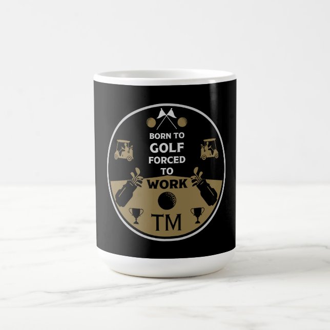 Caneca De Café Sobre o Morro do Golfer de Aniversário (Centro)