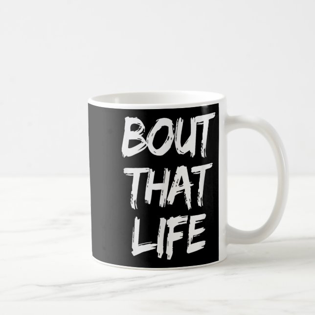 Caneca De Café Sobre O Slogan De Vida Realidade Da Tv (Direita)