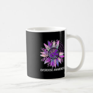 Caneca De Café Sobredosagem de Sunflower Leopardo Mês Roxo
