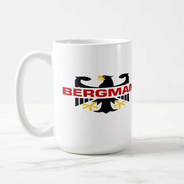 Caneca De Café Sobrenome de Bergman (Esquerda)