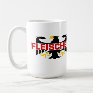 Caneca De Café Sobrenome de Fleischer