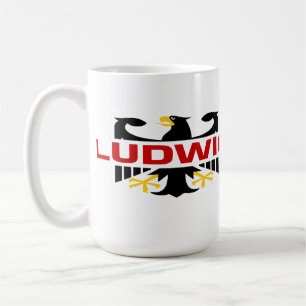 Caneca De Café Sobrenome de Ludwig