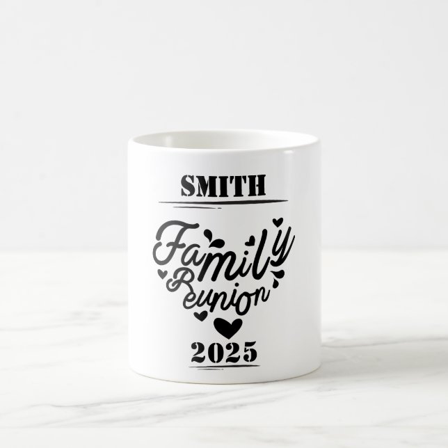 Caneca De Café [Sobrenome] Reunião Familiar - [Ano] (Centro)