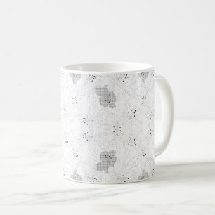 Caneca De Café Sobreposição de Grade Transparente – Textura PNG E