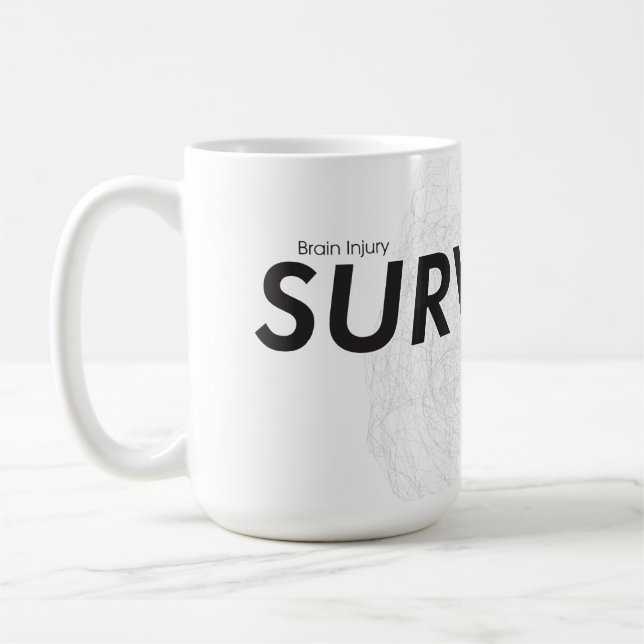 Caneca De Café Sobrevivência com ferimentos cerebrais com Mug/ Ca (Esquerda)