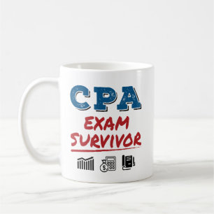 Caneca De Café Sobrevivência de exame CPA