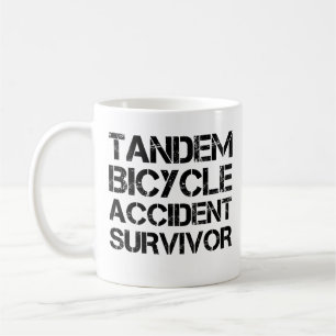 Caneca De Café Sobrevivência do Acidente Bicicleta Tandem