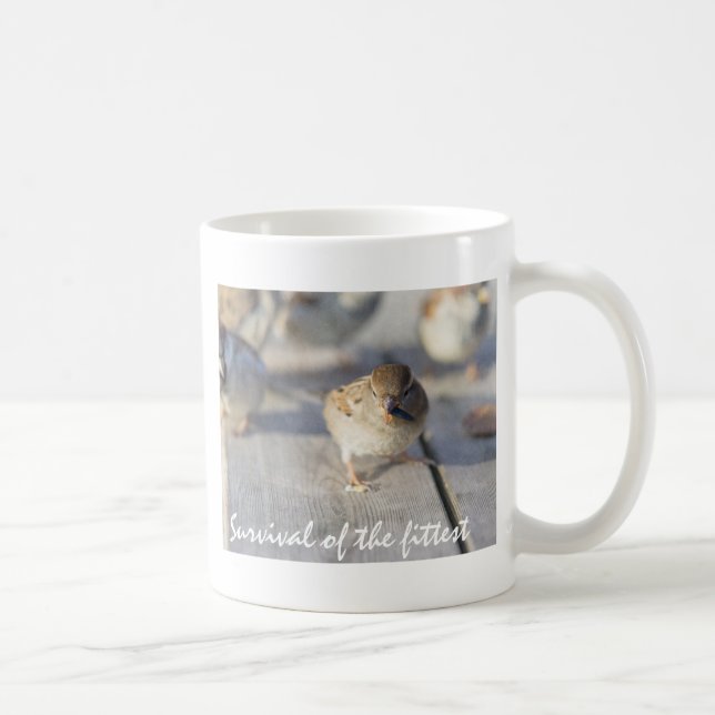 Caneca De Café Sobrevivência Do Fittest (Direita)