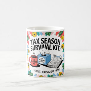 Caneca De Café Sobrevivência em Moa de Imposto: Café, Lágrimas e