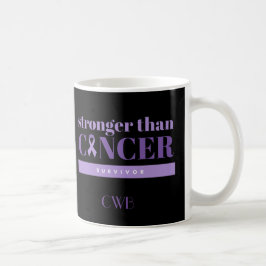 Caneca De Café Sobrevivente câncer de pâncreas Roxo Personalizado