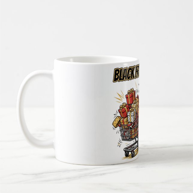 Caneca de Café Sobrevivente da Black Friday (Esquerda)
