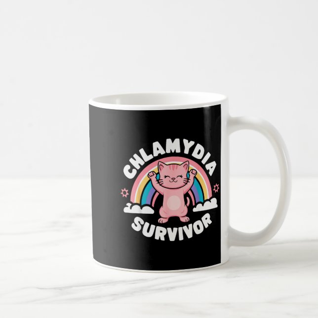 Caneca De Café Sobrevivente da clamídia (Direita)