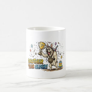 Caneca De Café Sobrevivente de Aniversário de Engraçado Bulldog F