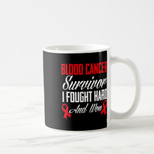 Caneca De Café Sobrevivente de câncer de sangue lutou e venceu o