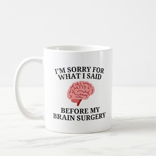 Caneca De Café Sobrevivente de cirurgia cerebral (Esquerda)