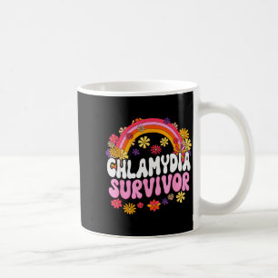 Caneca De Café Sobrevivente de Clamídia Gráfico Engraçado