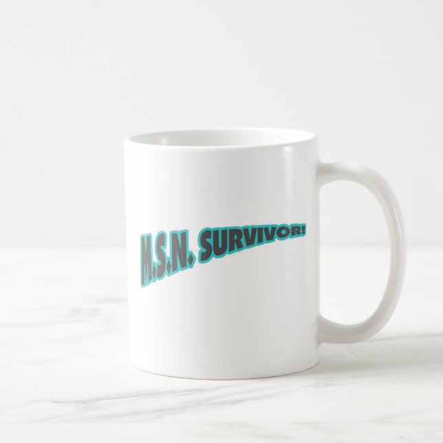 Caneca De Café Sobrevivente de MSN na cerceta (Direita)