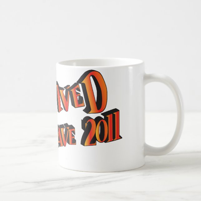 Caneca De Café Sobrevivente de onda de calor em 2011 (Direita)