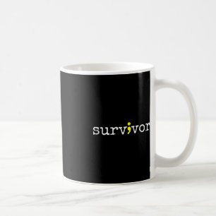 Caneca De Café Sobrevivente de Recuperação do Símbolo de Suporte 