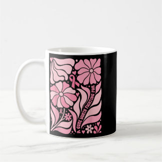 Caneca De Café Sobrevivente do Câncer de Mama Floral Boho Uma Cur