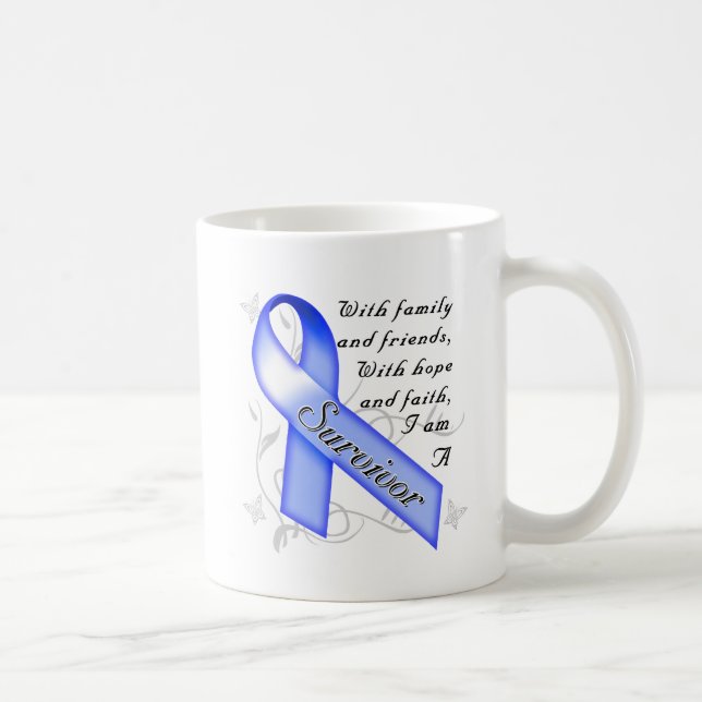 Caneca De Café Sobrevivente do cancro do cólon (Direita)