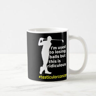 Caneca De Café Sobrevivente engraçado de câncer testicular jogado